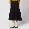 Proenza Schouler Women's Poplin Tiered Skirt - Black - Image 1