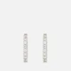 Astrid & Miyu Women's Crystal Jewelled Huggies In Silver - Silver - Image 1