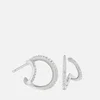 Astrid & Miyu Women's Illusion Crystal Hoops In Silver - Silver - Image 1