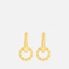 Astrid & Miyu Women's Rope Charm Hoops In Gold - Gold - Image 1