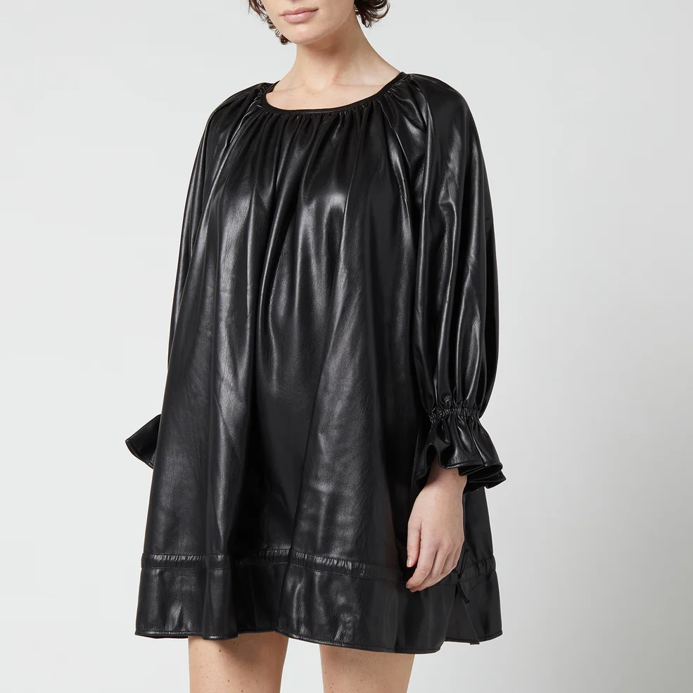 Naya Rea Women's Heidi Vegan Leather Dress - Black Image 1