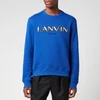 Lanvin Men's Curb Lace Embroidered Sweatshirt - Klein Blue - Image 1
