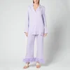 Sleeper Women's Party Pyjama Set With Feathers - Lavender & White - Image 1