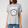 Ganni Women's Ganni Smily Face T-Shirt - Paloma Melange - Image 1