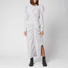 Ganni Women's Stripe Cotton Dress - Misty Lilac - Image 1