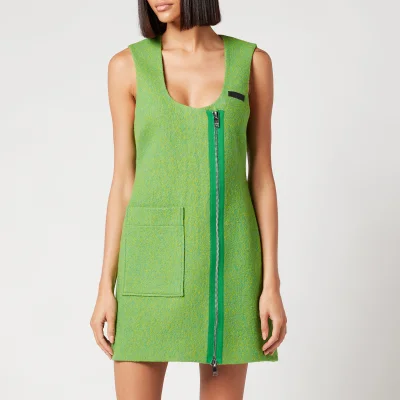 Ganni Women's Pure Wool Dress - Flash Green