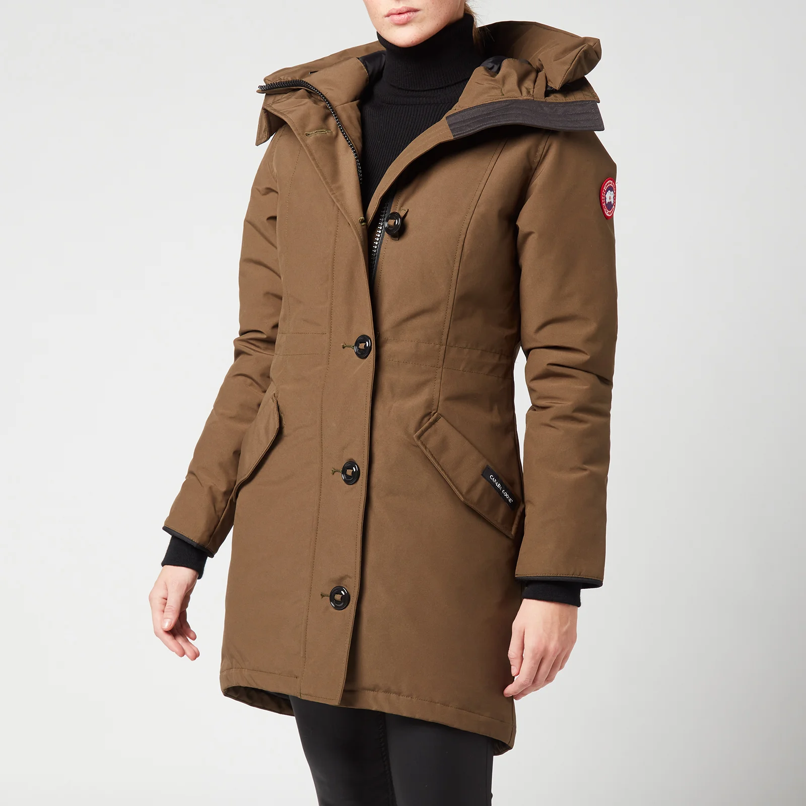 Canada Goose Women's Rossclair Parka - Notched Brim - Military Green Image 1