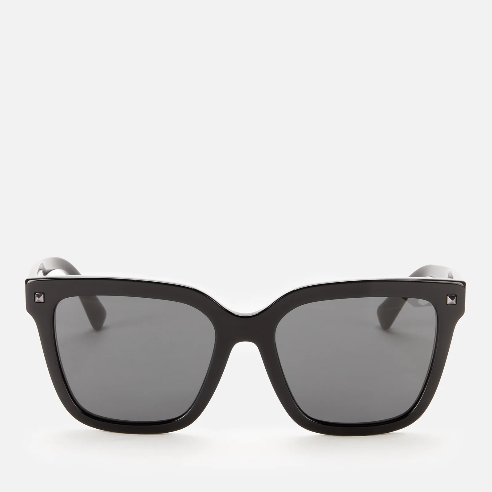 Valentino Women's Legacy Acetate Squared Frame Sunglasses - Black Image 1