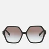 Valentino Women's Allure Acetate Hexagonal Sunglasses - Black - Image 1