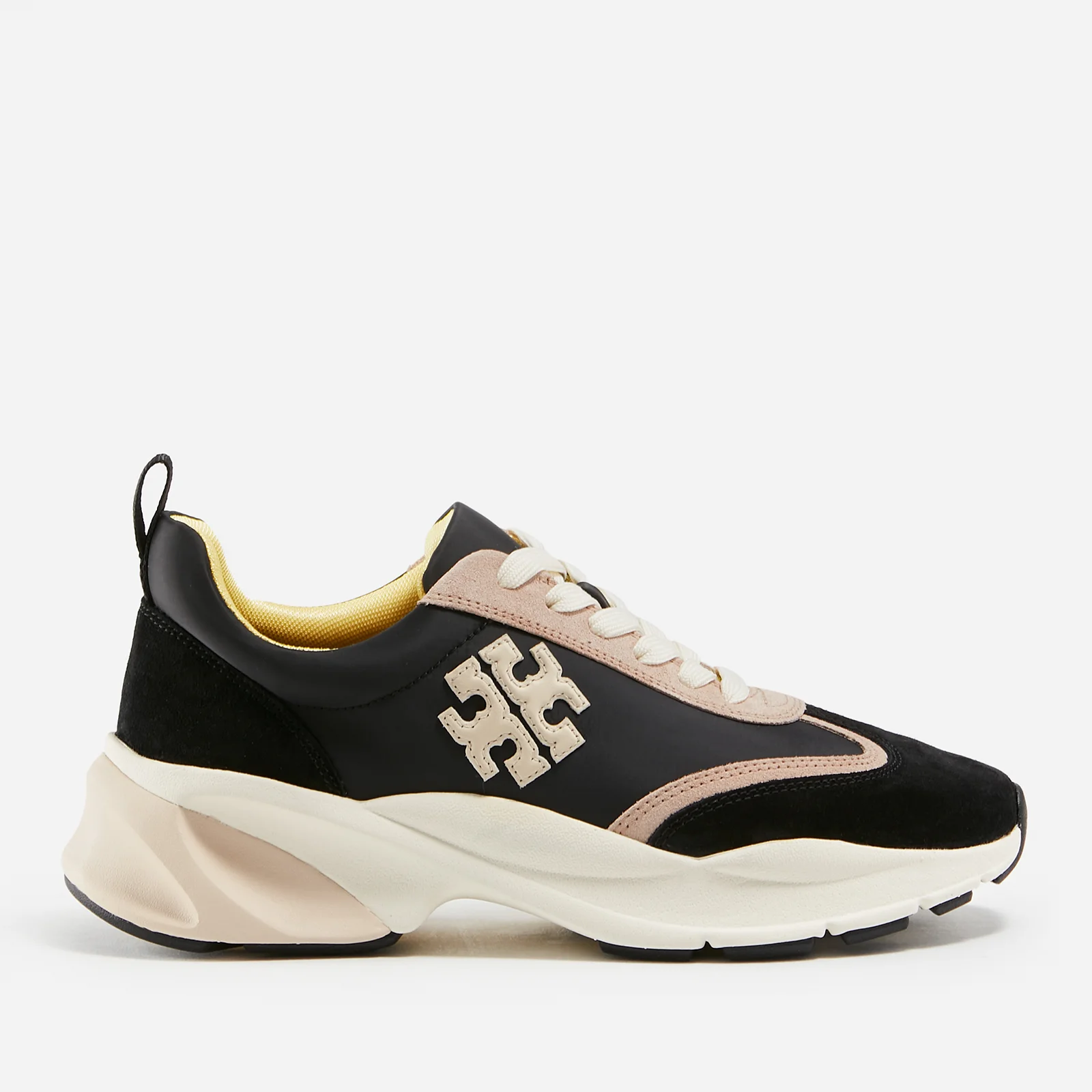 Tory Burch Good Luck Nylon and Suede Running-Style Trainers Image 1