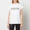 Balmain Women's Metallic Embossed T-Shirt - White/Gold - Image 1