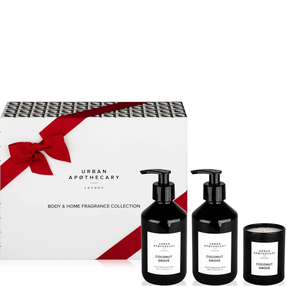 Urban Apothecary Coconut Grove Body + Home Collection - 300ml Wash, Lotion and 70g Candle Image 1