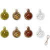 Ferm Living Twirl Baubles - Set of 8 - Green - S - Image 1