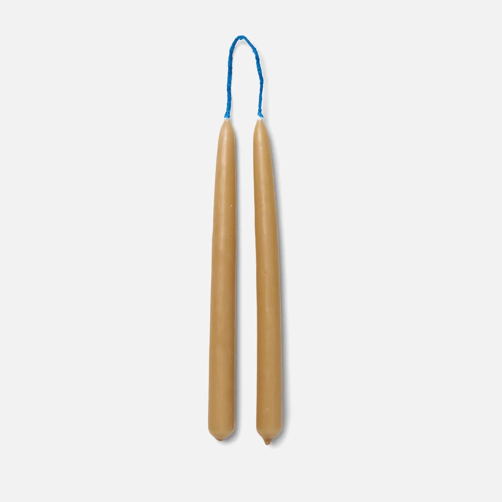 Ferm Living Dipped Candles - Set of 8 - Straw Image 1
