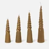 Ferm Living Twisted Candles - Set of 4 - Straw - Image 1