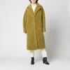 Stand Studio Women's Maria Faux Fur Teddy Coat - Army Green - Image 1