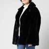 Stand Studio Women's Savannah Faux Fur Lush Teddy Jacket - Black - Image 1
