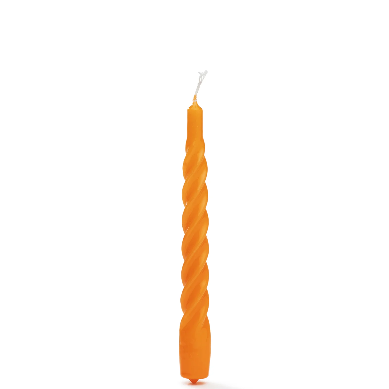 anna + nina Twisted Candle Orange - Set of 6 Image 1