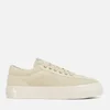 Stepney Workers Club Mens's Dellow Grand Cord Low Top Trainers - Ecru - Image 1