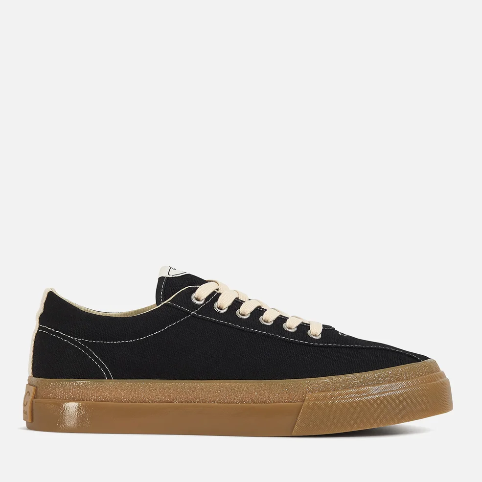 Stepney Workers Club Mens's Dellow Canvas Trainers - Black/Gum Image 1