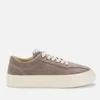 Stepney Workers Club Dellow Suede Low Top Trainers - Grey - Image 1