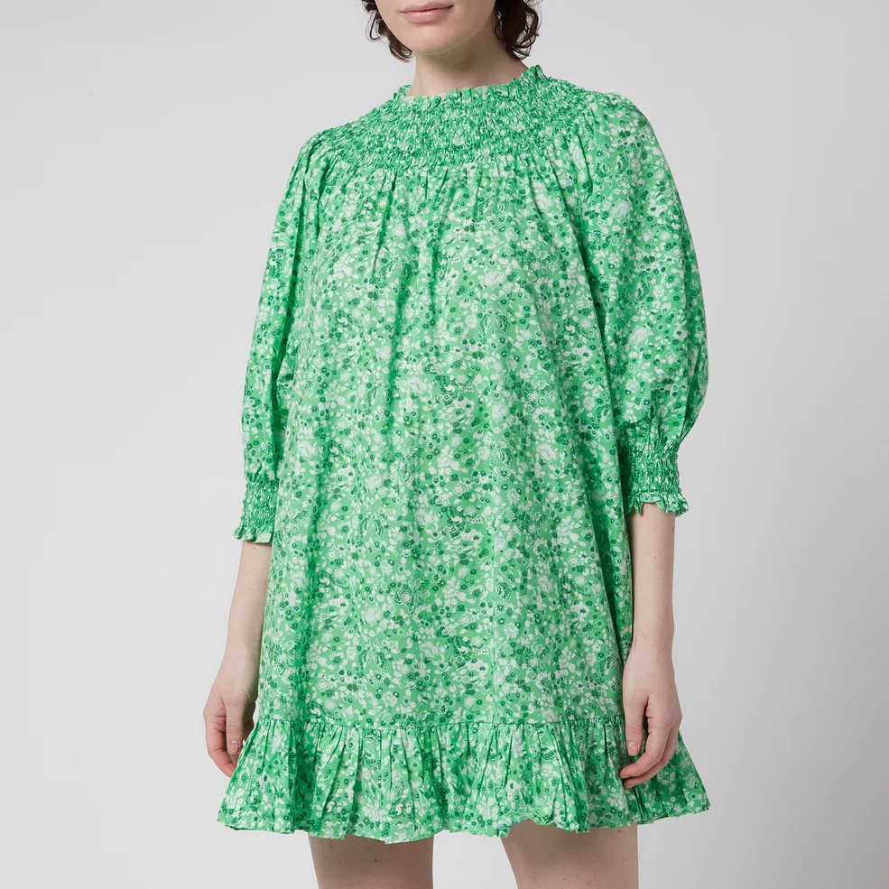 Rixo Women's Azalea Dress - Green Meadow Ditsy Image 1