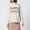 Coach Women's Horse And Carriage Sweater - Oatmeal - Image 1
