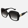 Gucci Women's Oversized Square Acetate Sunglasses - Black/Grey - Image 1