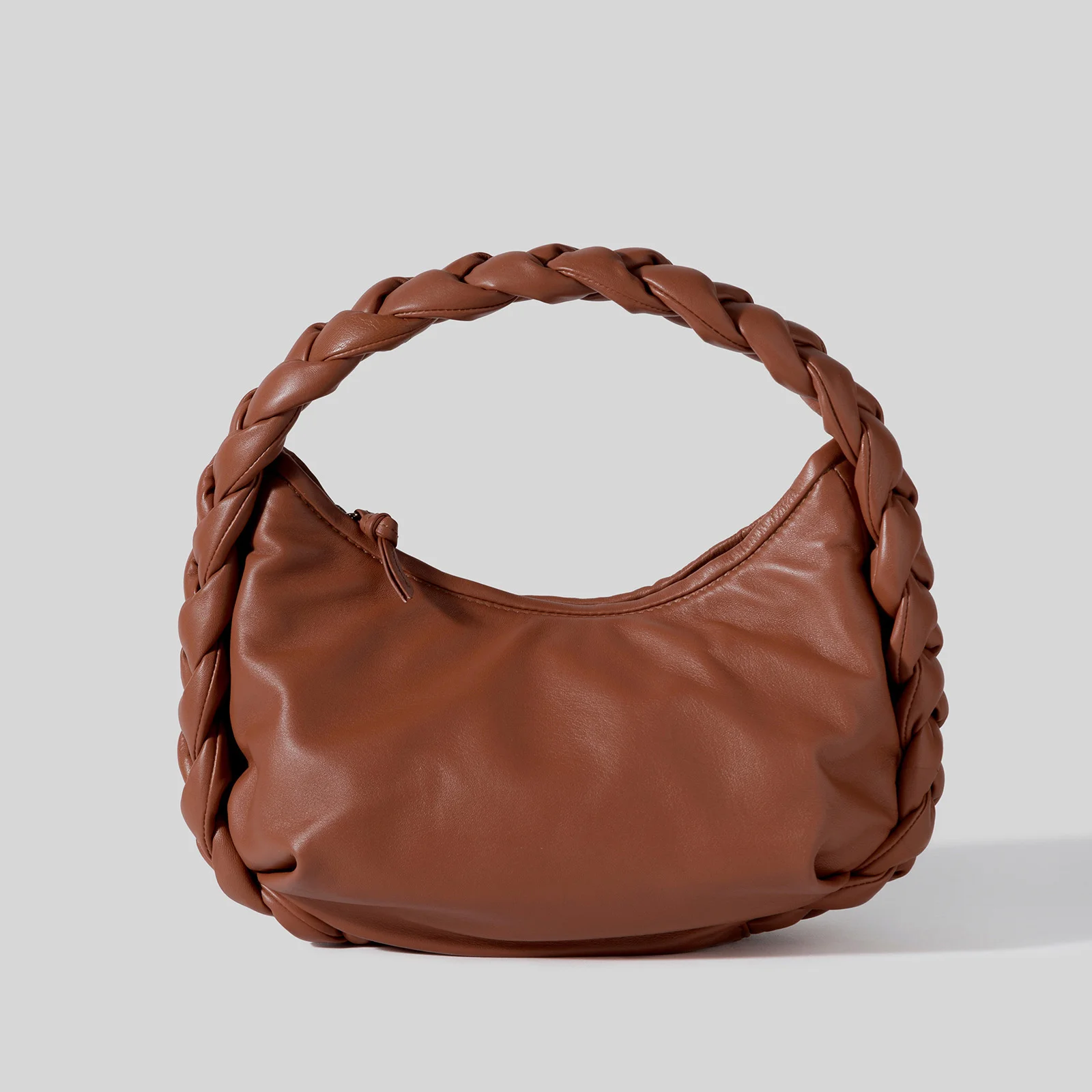 Hereu Women's Espiga Braided Handle Tote Bag - Chestnut Image 1