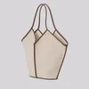 Hereu Women's Calella Leather-Trimmed Canvas Tote Bag - Beige/Chestnut - Image 1