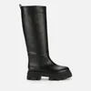 GIA BORGHINI X Pernille Women's Leather Combat Boots - Black - Image 1