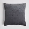 ïn home Cotton Velvet Cushion - Dark Grey - 50x50cm - Image 1