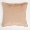 ïn home Recycled Polyester Faux Fur Cushion - Brown - Image 1