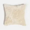 ïn home Recycled Polyester Faux Fur Cushion - Ivory - Image 1
