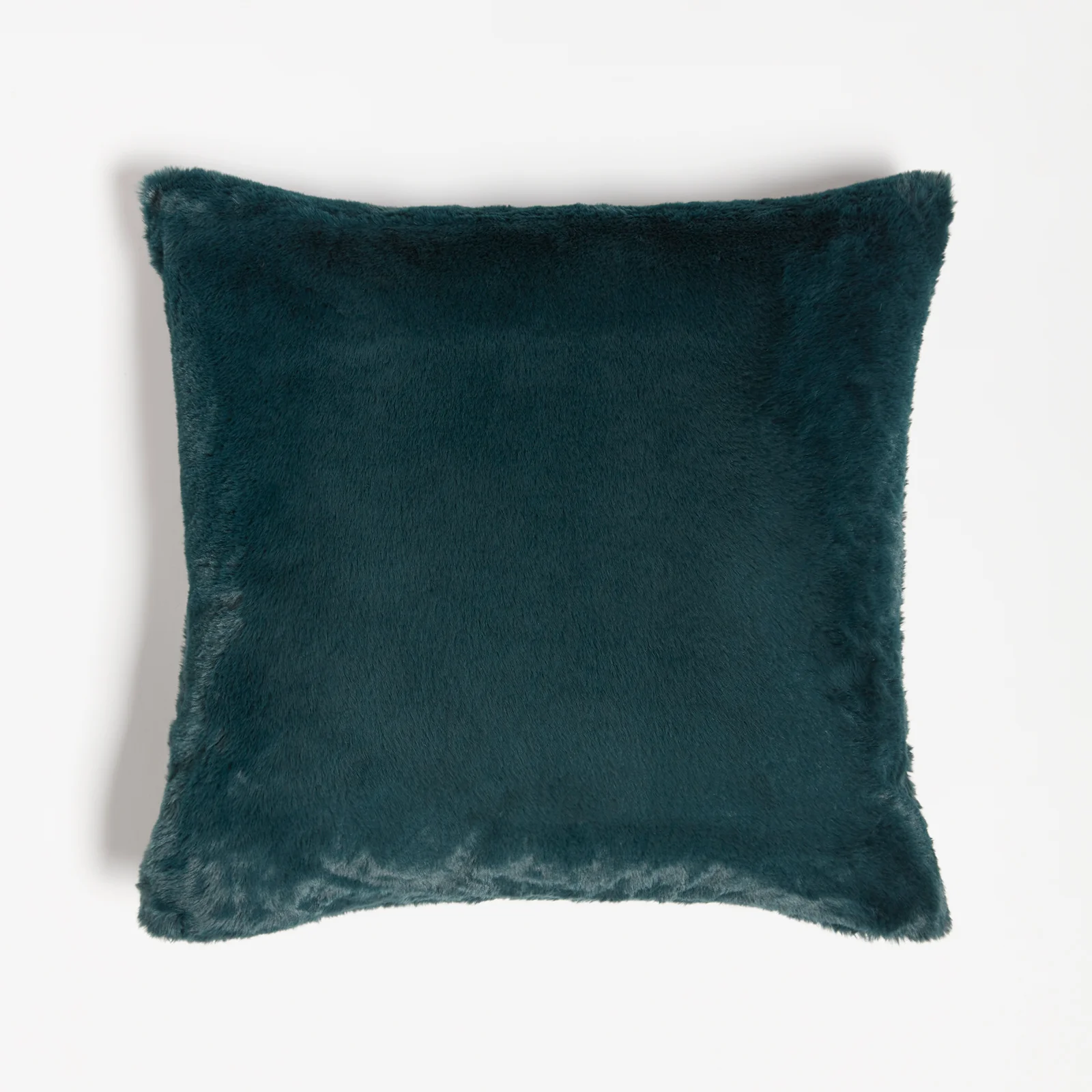 ïn home Recycled Polyester Faux Fur Cushion - Deep Blue Image 1