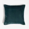 ïn home Recycled Polyester Faux Fur Cushion - Deep Blue - Image 1