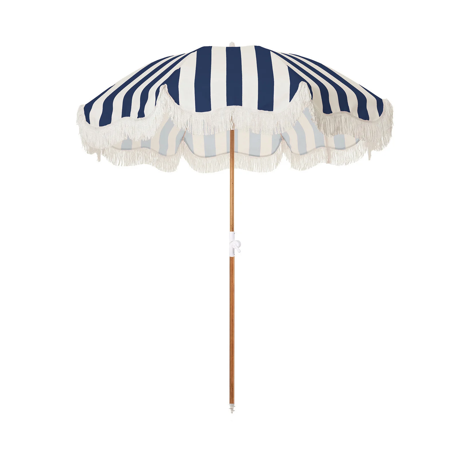 Business & Pleasure Holiday Beach Umbrella - Navy Crew Stripe Image 1