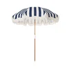 Business & Pleasure Holiday Beach Umbrella - Navy Crew Stripe - Image 1