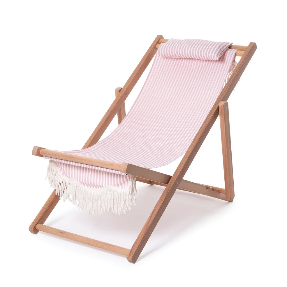 Business & Pleasure Sling Chair - Lauren's Pink Stripe Image 1