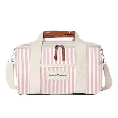 Business & Pleasure Premium Cooler Bag - Lauren's Pink Stripe
