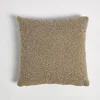ïn home Faux Sheep Skin Cushion - Light Brown - 50x50cm - Image 1