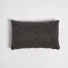 ïn home Faux Sheep Skin Cushion - Charcoal - 30x50cm - Image 1