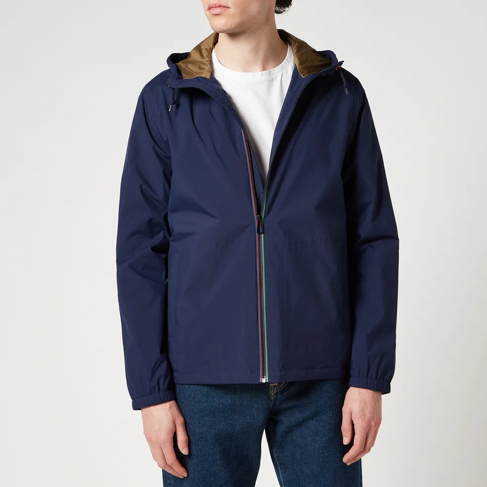 PS Paul Smith Men's Stripe Zip Hooded Jacket - Inky Image 1