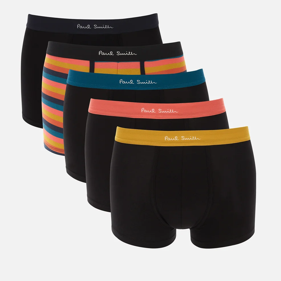 Paul Smith Loungewear Men's 5 Pack Stripe Mix Boxer Shorts - Multi 2 Image 1