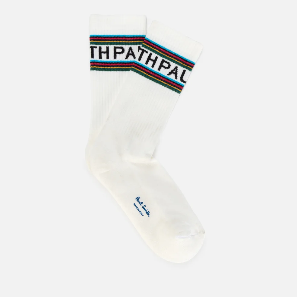 PS Paul Smith Men's Big Logo Socks - Off White Image 1
