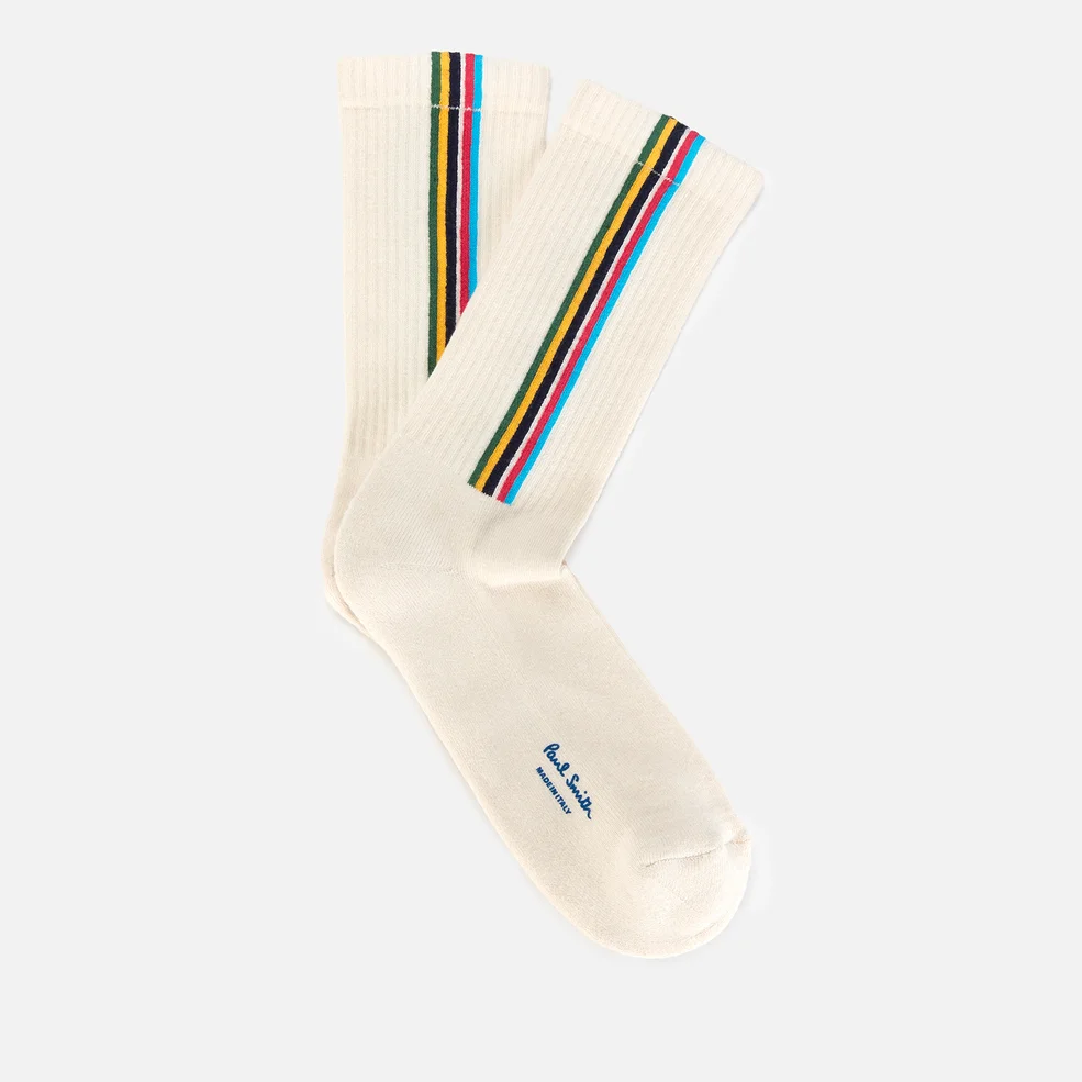 PS Paul Smith Men's Stripe Socks - Off White Image 1