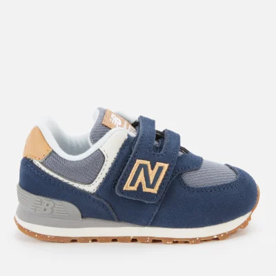 New Balance Infant Velcro 574 Strap Trainers - Navy