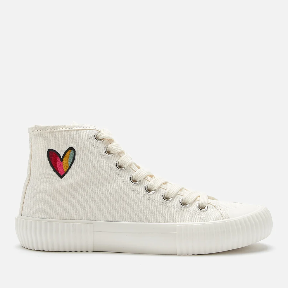 Paul Smith Women's Kibby Hi-Top Trainers - Off White Heart Image 1