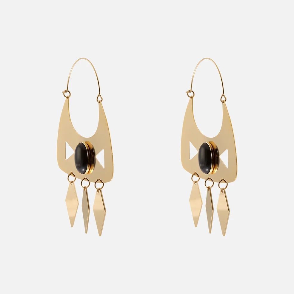 Isabel Marant Women's Kishi Earrings - Black/Gold Image 1