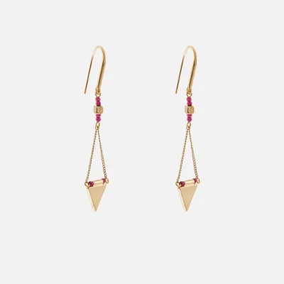 Isabel Marant Women's Rocio Bead Earrings - Fuchsia/Gold
